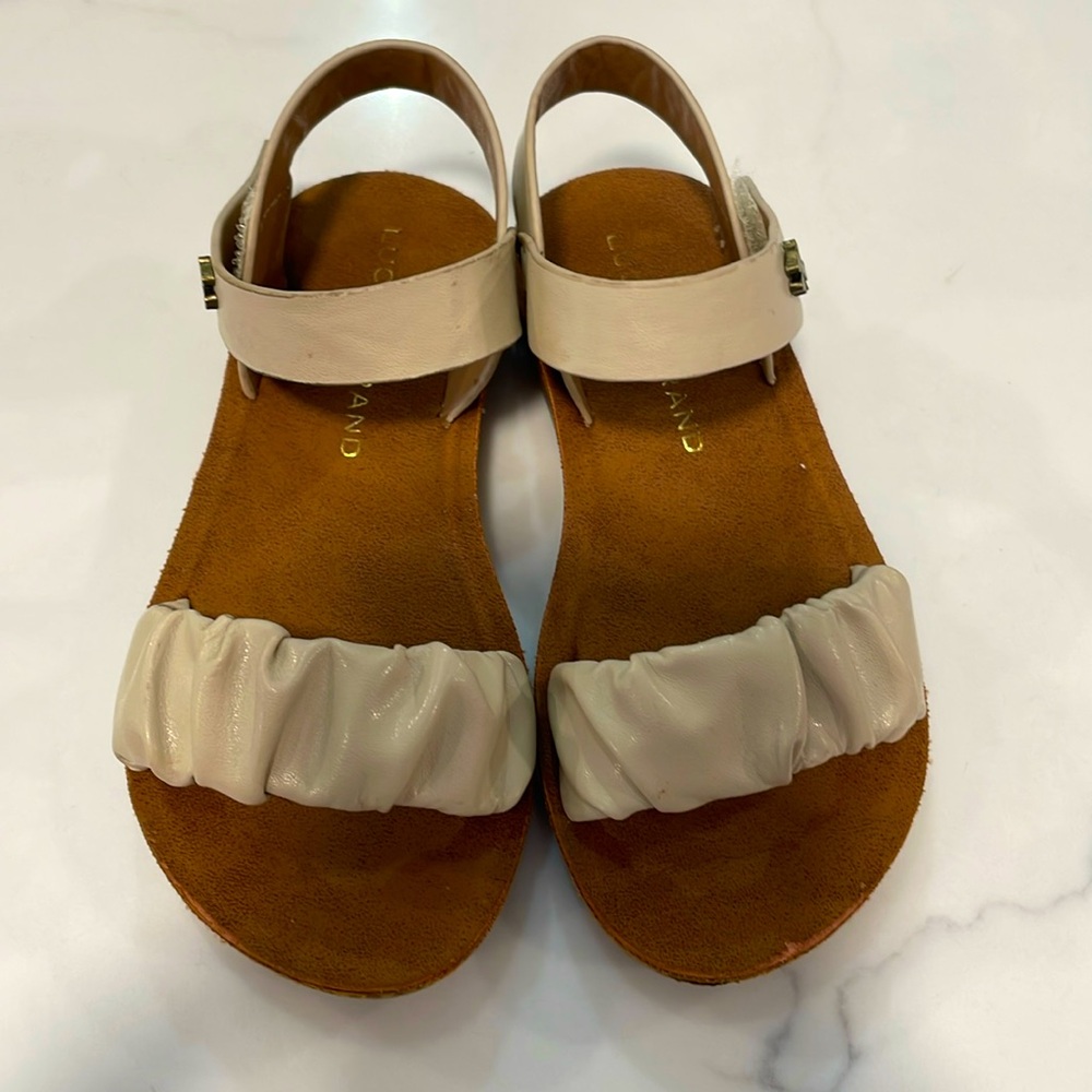 Lucky Brand Tan Leather Sandals size Toddler 8